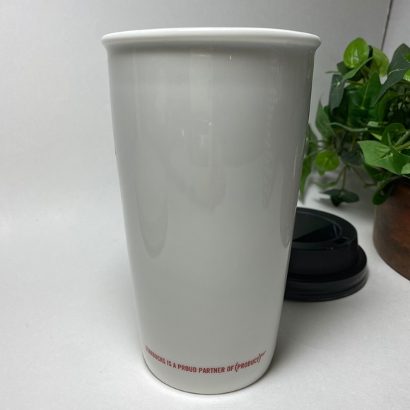 Starbucks 2010 Ceramic 12 oz Travel Tumbler Project Red EUC - Picture 5 of 7